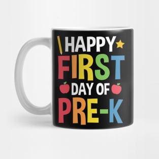 Happy First Day Of Pre-K Back To School Gift Mug